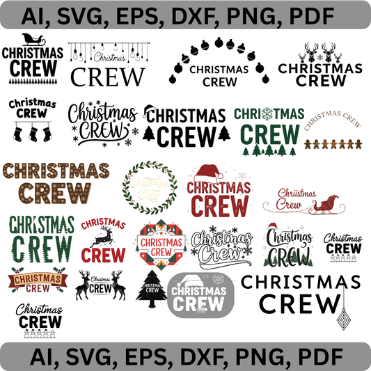 christmas crew SVG bundle